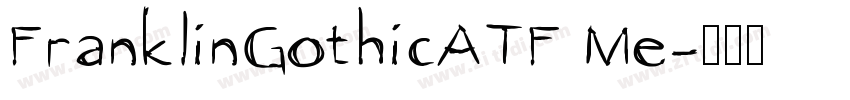 FranklinGothicATF Me字体转换